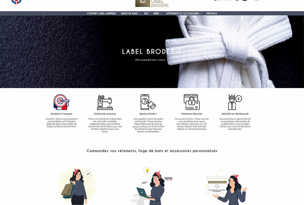 Refonte du site label broderie